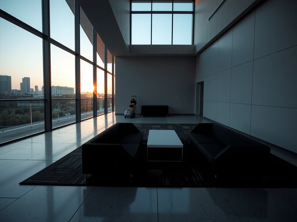 Corporate office lobby cleaning